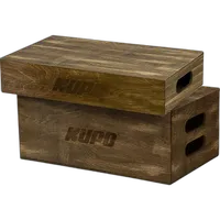 Kupo Brown Stained Apple Box Set - Half And Full Size 0