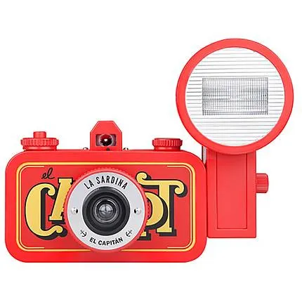 La Sardina レッド トイカメラ Lomography La Sardina and Flash - El Capitan