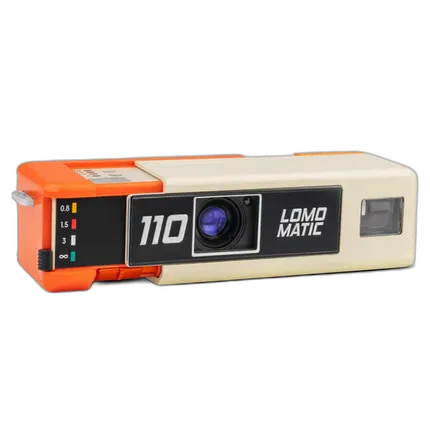 Lomography Lomomatic 110 Camera and Flash Golden Gate