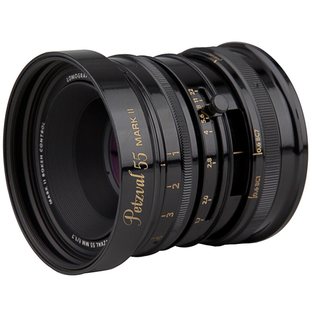 Lomography Petzval 55mm f/1.7 MKII Lens Bokeh Control Brass Black