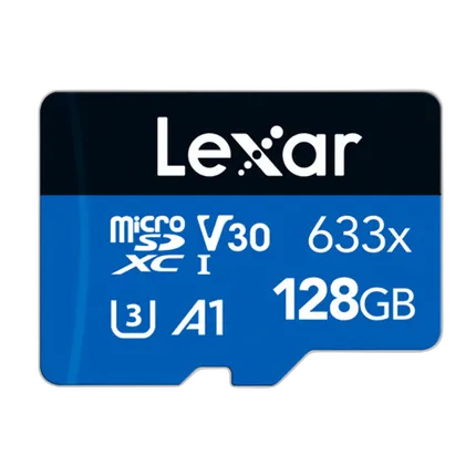 Lexar 128GB High Performance 633x UHS-I U3 V30 Class 10 MicroSDXC Memory Car