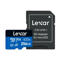 Lexar 256GB High Performance 633x UHS-I U3 V30 Class 10 MicroSDXC Memory Car 1