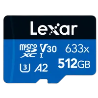 Lexar 512GB High Performance 633x UHS-I U3 V30 Class 10 MicroSDXC Memory Car 0
