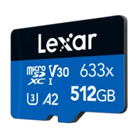 Lexar 512GB High Performance 633x UHS-I U3 V30 Class 10 MicroSDXC Memory Car 1