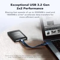 Lexar SL500 Portable Hard Drive with Mag Attach - 4TB 2