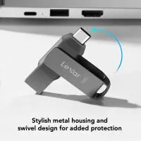 Lexar JumpDrive D400 128GB Titanium 3