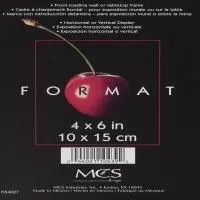 MCS Format 4x6in Picture Frame with Easel (Black) 0