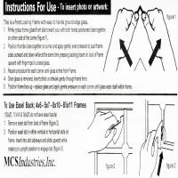 MCS Format 4x6in Picture Frame with Easel (Black) 3
