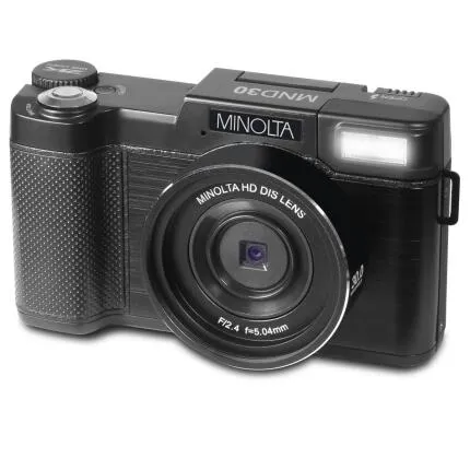 MINOLTA MND30 30 MP / 2.7K Quad HD Camera (Black)