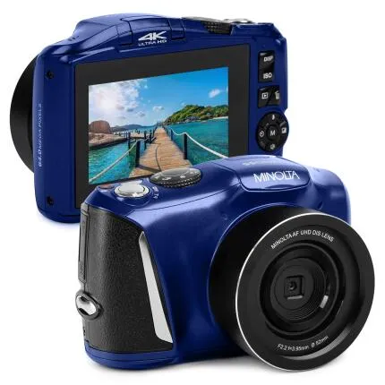 MINOLTA MND55 64 MP AF / 4K Ultra HD Camera w/WiFi (Blue)
