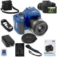 MINOLTA MNB10Z 64 MP / 4K Ultra HD Bridge Camera w/10x Optical Zoom (Blue) 0