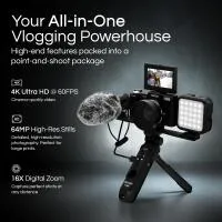 MINOLTA MND60V 64 MP AF / 4K60FPS Ultra HD Vlogger  and  Content Creators Kit ( 2