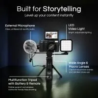 MINOLTA MND60V 64 MP AF / 4K60FPS Ultra HD Vlogger  and  Content Creators Kit ( 4
