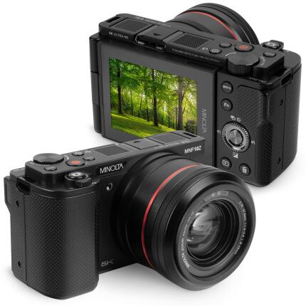 MINOLTA MNF10Z 72 MP / 5K Ultra HD Camera w/10x Optical Zoom Kit (Black)
