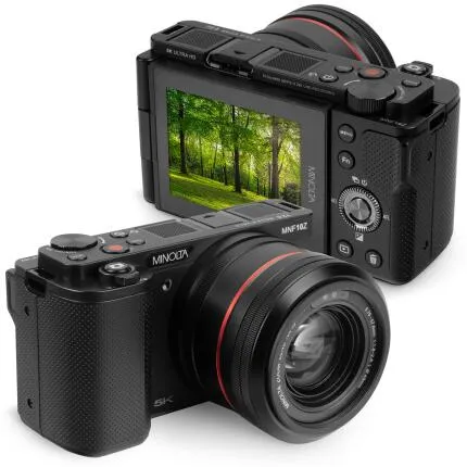MINOLTA MNF10Z 72 MP / 5K Ultra HD Camera w/10x Optical Zoom Kit (Black)
