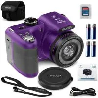 MINOLTA MN26Z ProShot 20 MP / 1080P FHD Bridge Camera w/26x Optical Zoom (Pu 0