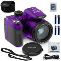 MINOLTA MN40Z ProShot 20 MP / 1080P FHD Bridge Camera w/40x Optical Zoom (Pu 0