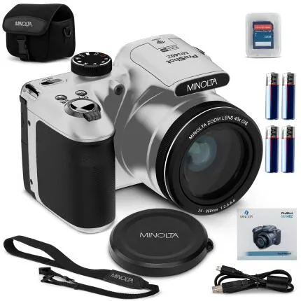 MINOLTA MN40Z ProShot 20 MP / 1080P FHD Bridge Camera w/40x Optical Zoom (Si