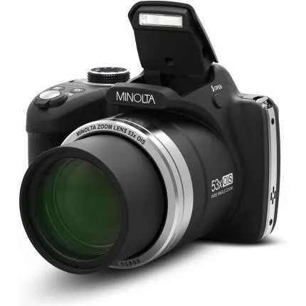 MINOLTA MN53Z ProShot 16 MP / 1080P FHD Bridge Camera w/53x Optical Zoom (Bl
