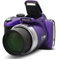 MINOLTA MN53Z ProShot 16 MP / 1080P FHD Bridge Camera w/53x Optical Zoom (Pu 0