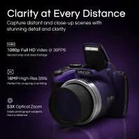 MINOLTA MN53Z ProShot 16 MP / 1080P FHD Bridge Camera w/53x Optical Zoom (Pu 1