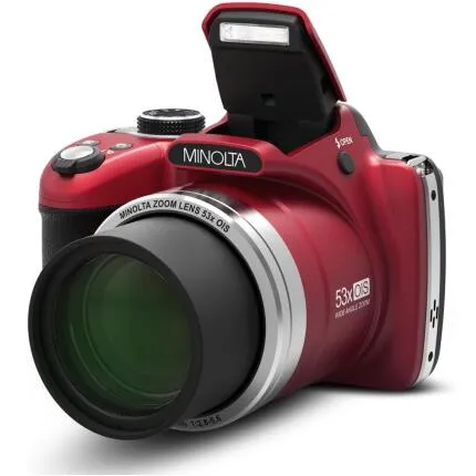 MINOLTA MN53Z ProShot 16 MP / 1080P FHD Bridge Camera w/53x Optical Zoom (Re