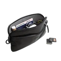 Moment Crossbody Wallet (Black Leather) 2