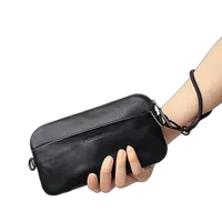 Moment Crossbody Wallet (Black Leather) 3