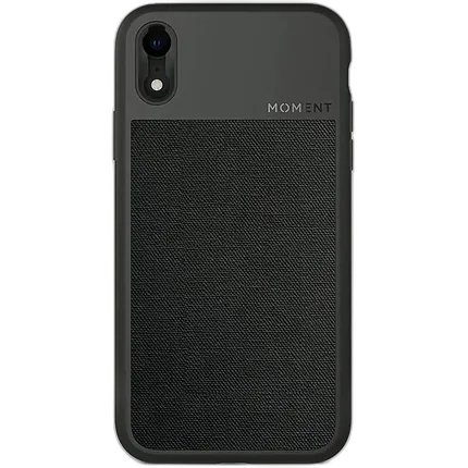 Moment iPhone XR Case (Black Canvas)