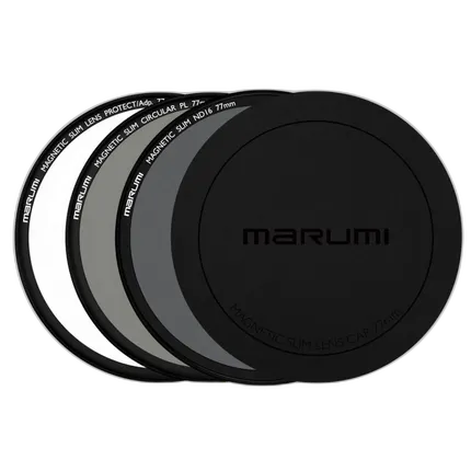 67mm Marumi Slim Basic Kit LP/CPL ND16 Lens Cap Set