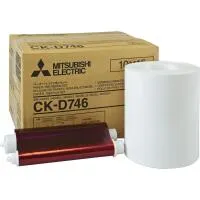Mitsubishi CK-D746 4x6in Paper and Ink Media Kit 0