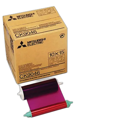 Mitsubishi 4 x 6 In. Paper Roll  and  Inksheet CP-9550DW CK-9046  ETA 9/20