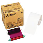 Mitsubishi 4 x 6 In. Paper Roll  and  Inksheet for CP-9550DW     CK-9046