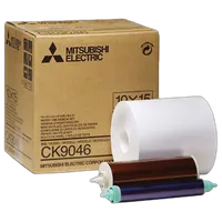 Mitsubishi 4 x 6 In. Paper Roll  and  Inksheet CP-9550DW CK-9046 1