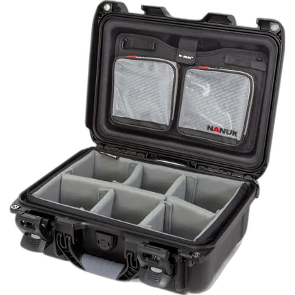 Nanuk Case 915 w/lid org, w/divider - Black