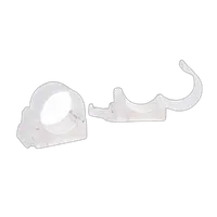 NanLite Pavotube Transparent Polycarbonate Clip with 1/4-20in Receivers 0