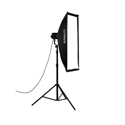 NanLite Asymmetrical Stripbank Softbox with Bowens Mount (18x43in)
