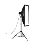 NanLite Asymmetrical Stripbank Softbox with Bowens Mount (18x43in) 0