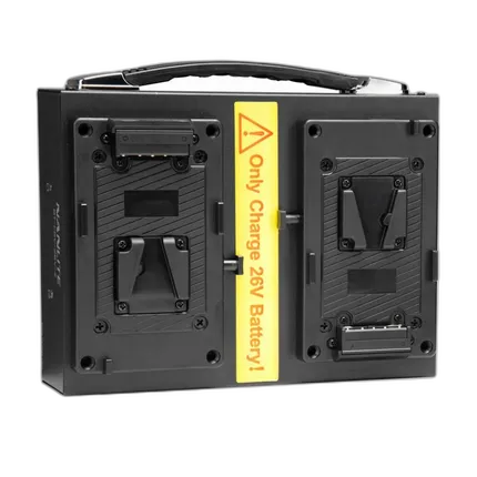 Nanlite Dual Bay 26V V-Mount Battery Charger