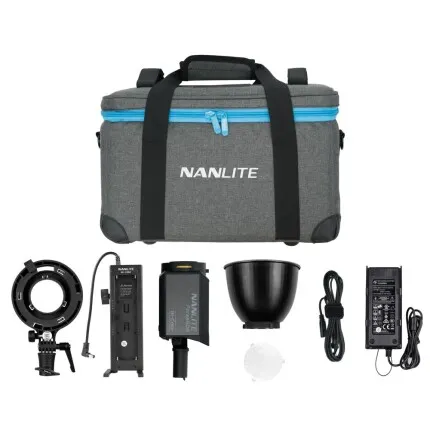 Nanlite Forza 60B Bicolor LED Monolight Kit Includes NPF Grip  and  Bowens Adapt