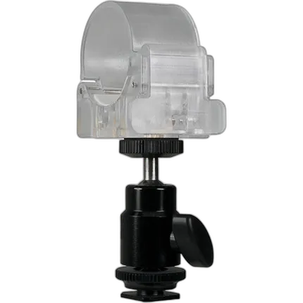 Nanlite Pavotube Transparent Polycarbonate Clip with Mini Ball Head