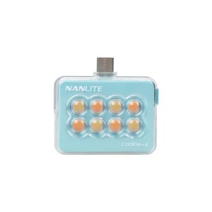 Nanlite Cookie-s Led Mini Light (Cyan Blue) - Square