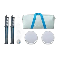 Nanlite Miro 60c 2-KIT LED Full-color Round Panel Light  (Mint Blue) 5