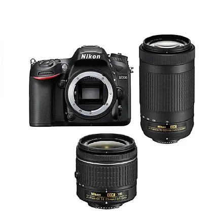 Nikon D7200 Dual Zoom Lens Kit with 18-55 VR and 70-300 ED Lenses