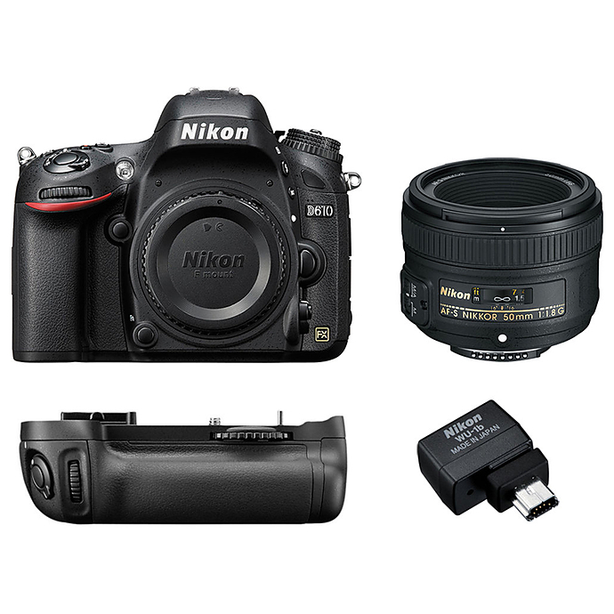 Saai Werkgever afbetalen Nikon D610 DSLR Camera with 50mm 1.8G Lens Kit | Digital SLR Cameras at  Unique Photo