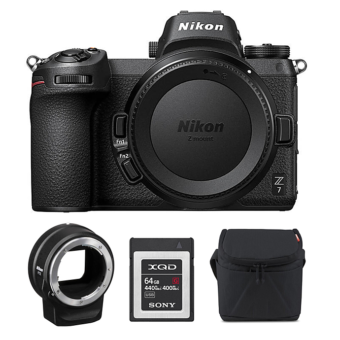 Nikon Z7 Mirrorless Digital Camera with 24-70mm Lens and Nikon FTZ Mount  Adapter Bundle