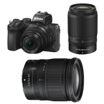 Nikon Z50 Mirrorless Digital Camera with 16-50mm, 50-250mm,  and  24-70mm Lenses