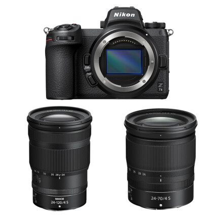 Nikon Z7 II Mirrorless Digital Camera with 24-70mm  and  24-120mm Lenses