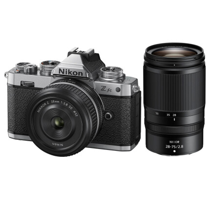 Nikon Z fc Mirrorless Digital Camera with 28mm  and  28-75mm Lenses