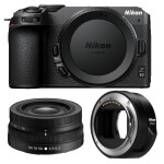 Nikon Z30 Mirrorless Camera with 16-50mm Lens  and  FTZ II Adapter